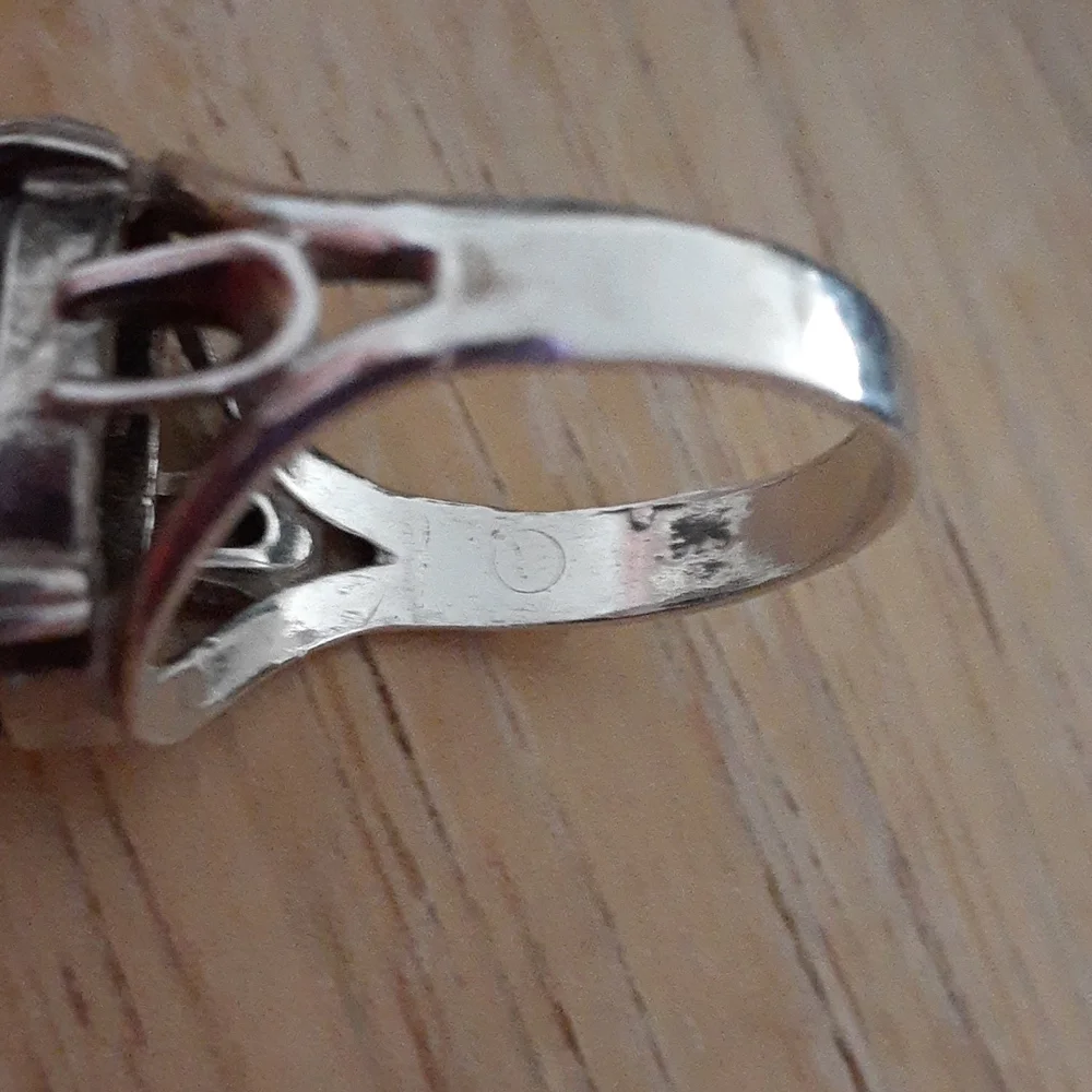 Sterling Silver Charoite Gemstone Ring T100 - Picture 11 of 14
